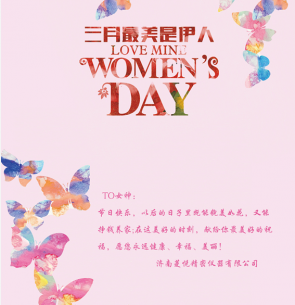 濟南菱悅精密儀器有限公司祝全國各地的“女王”節日快樂??！